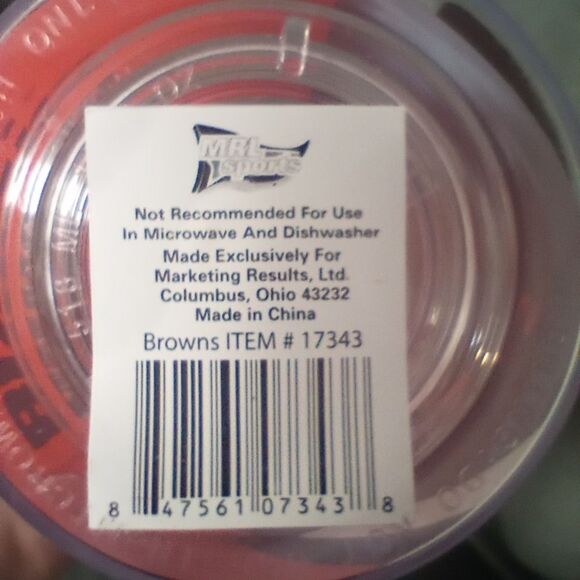 MRL Sports NFL Cleveland Browns Acrylic Cup NWT - Picture 7 of 8